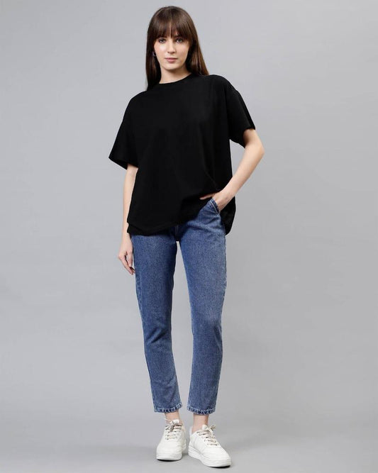 Women's Stitched Jersey Plain T-Shirt