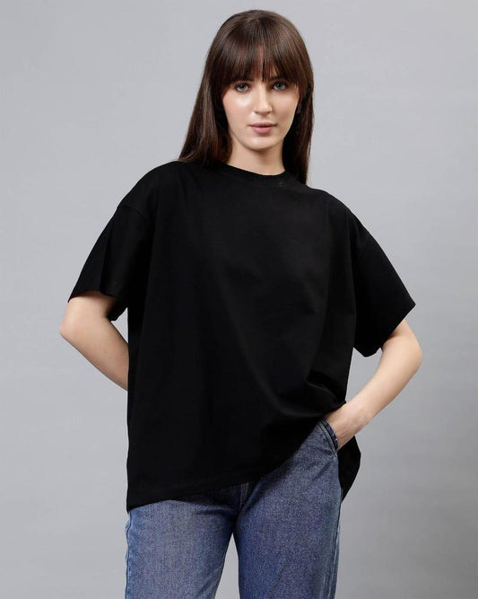 Women's Stitched Jersey Plain T-Shirt