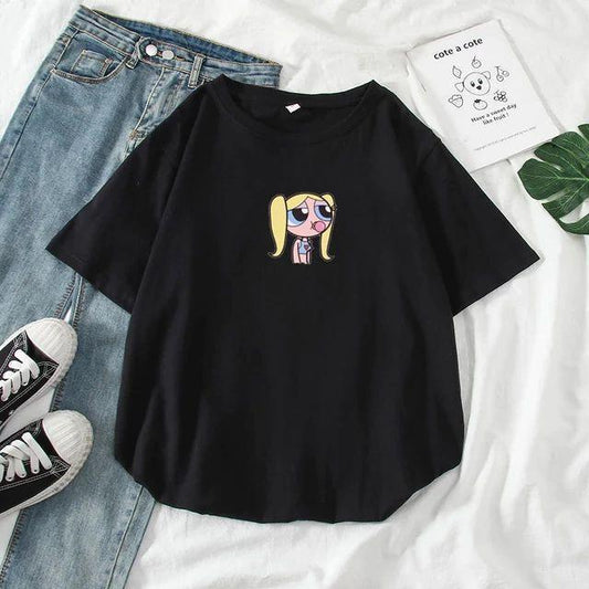 Women's Stitched Cotton Printed T-Shirt