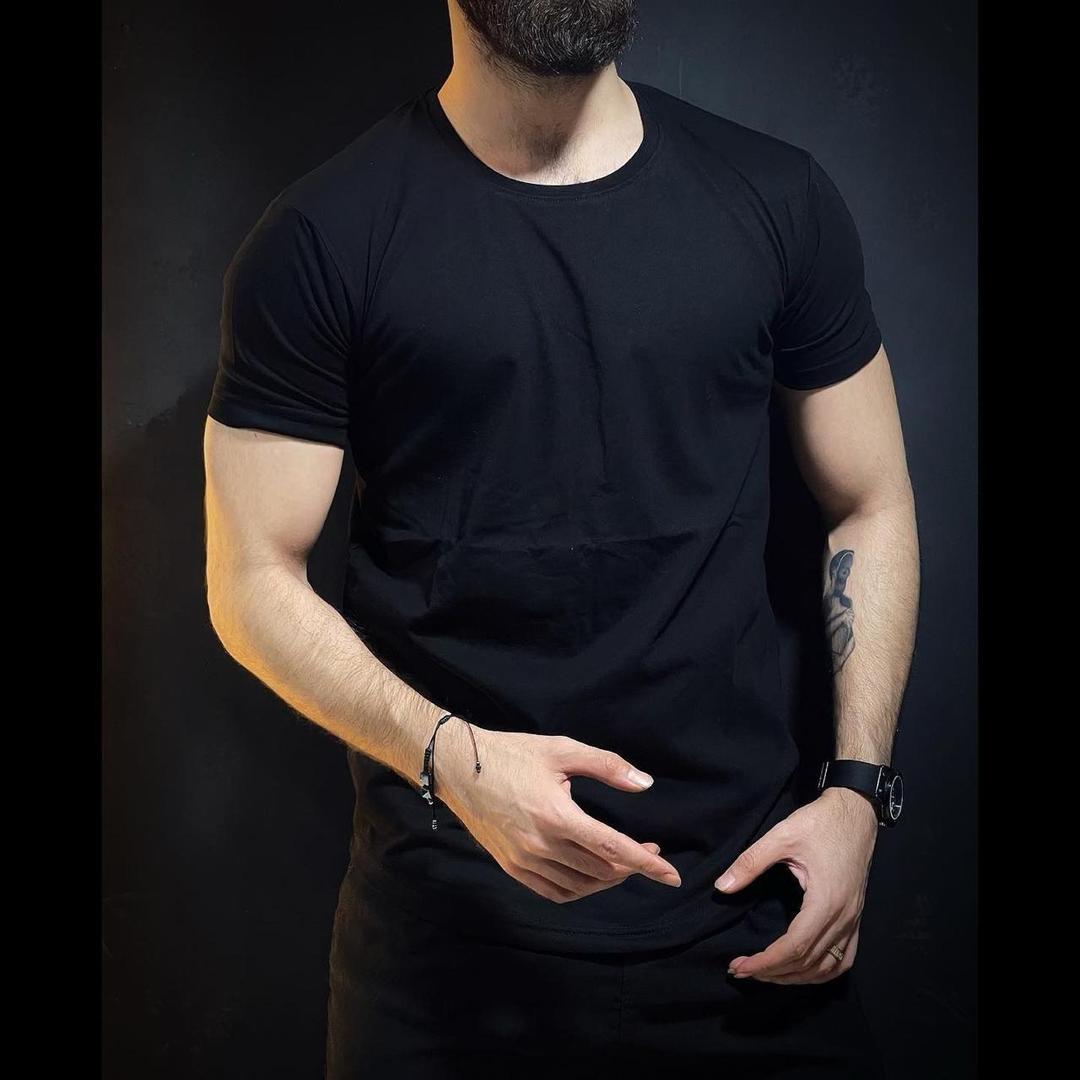Men's Plain Jersey Round Neck T-Shirt