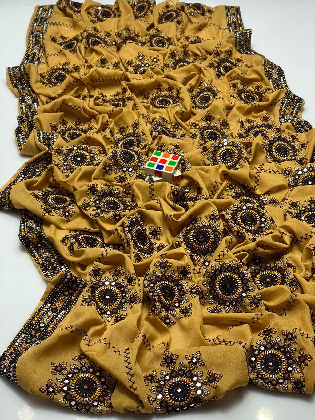 Women's Swiss Embroidered Shawl
