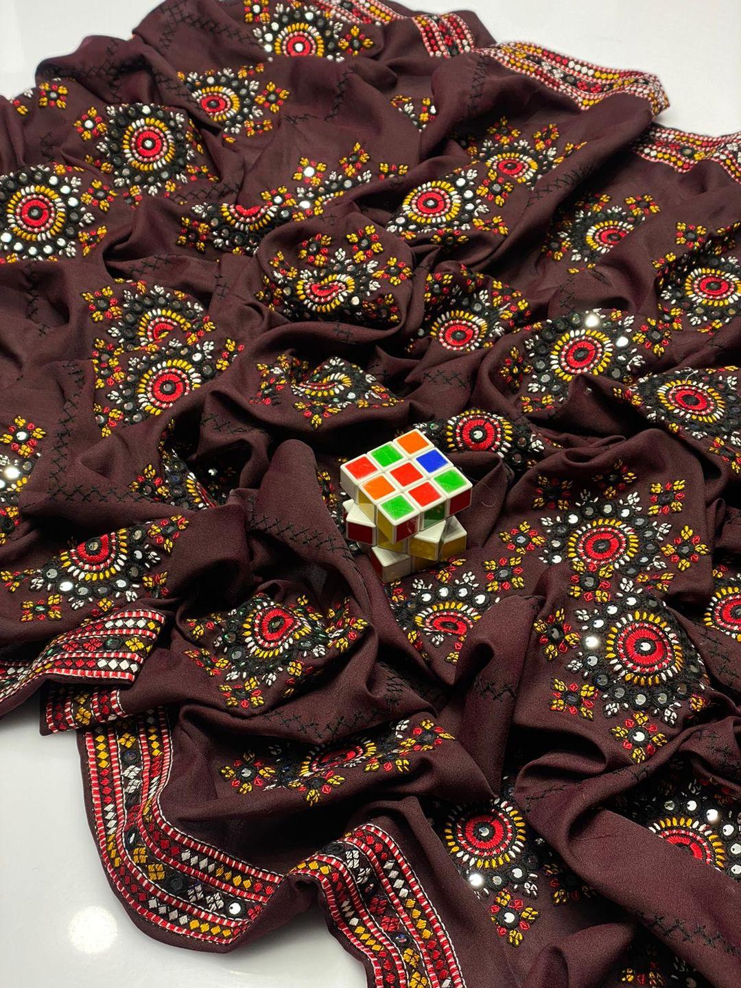Women's Swiss Embroidered Shawl