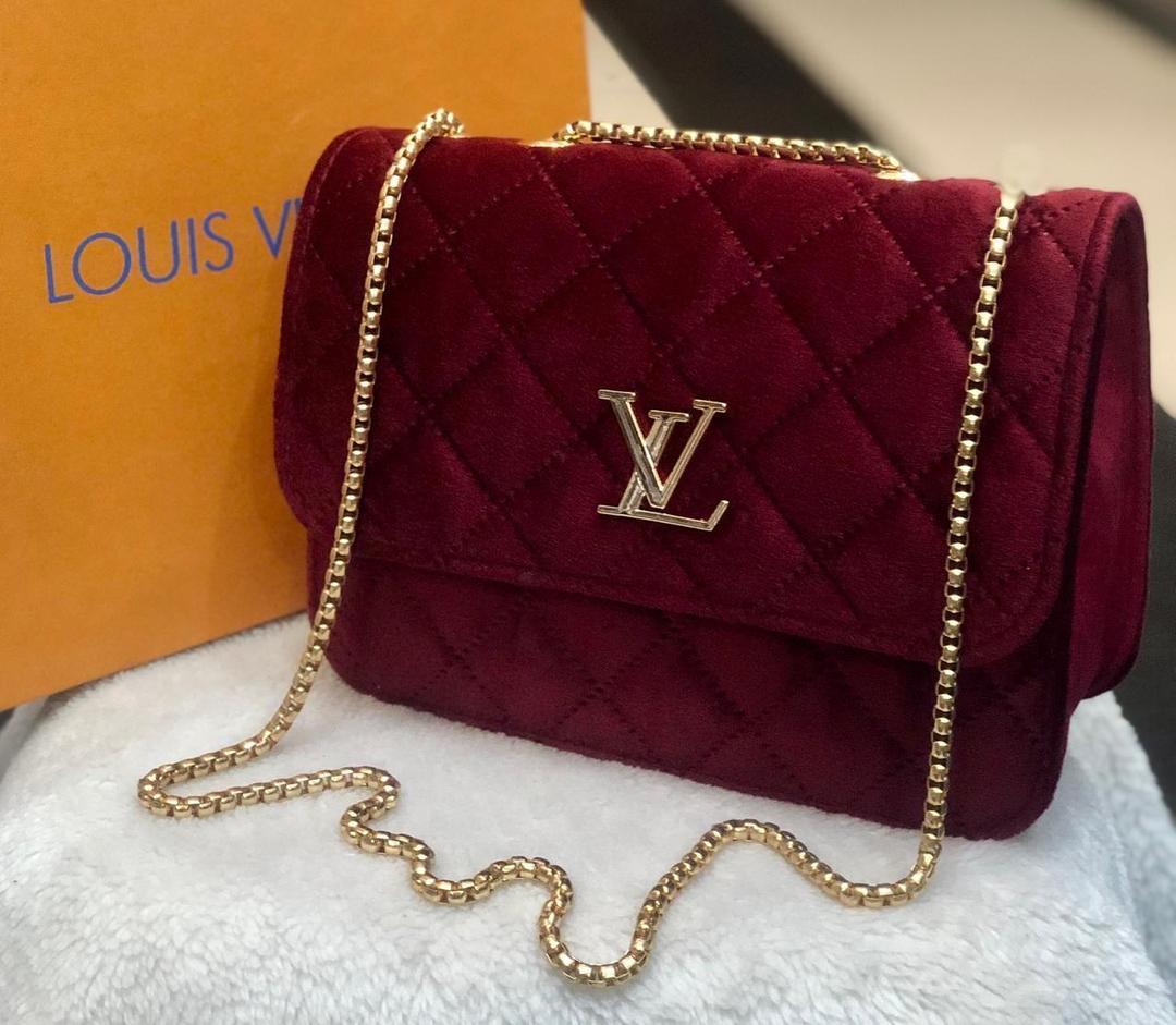 Stylish Women's Quilted Maroon Crossbody Bag