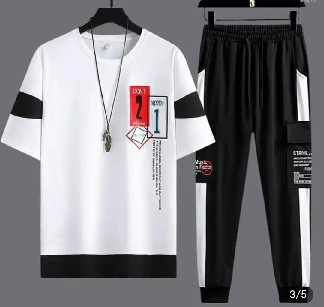 2 Pcs Men's Micro Interlock Graphic Track Suit
