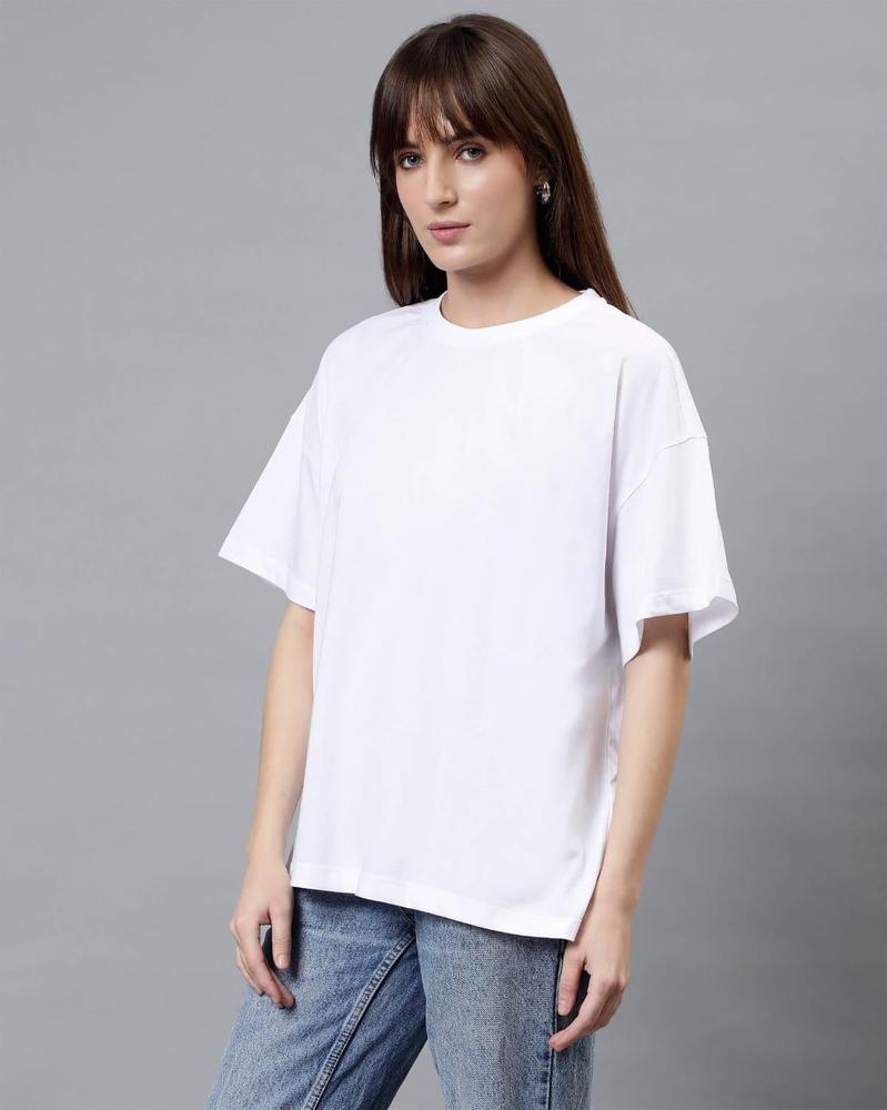 Women's Stitched Jersey Plain T-Shirt