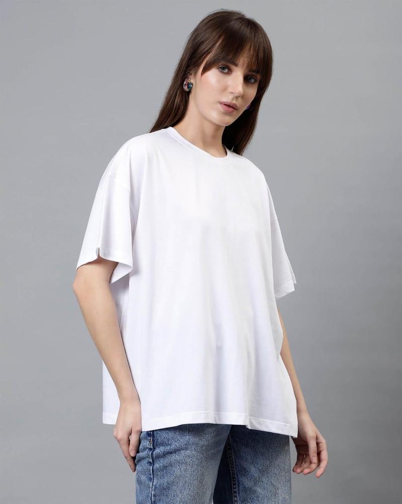 Women's Stitched Jersey Plain T-Shirt