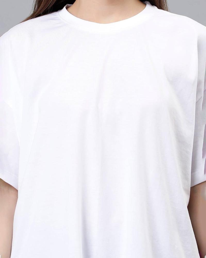 Women's Stitched Jersey Plain T-Shirt
