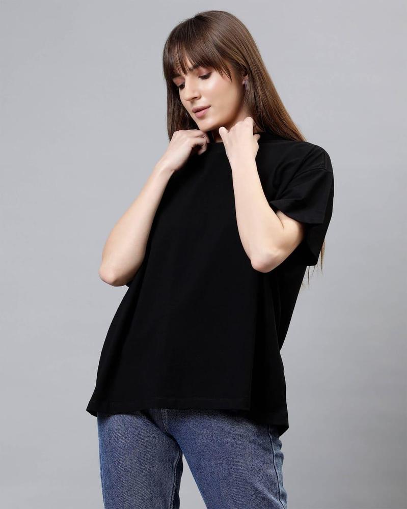 Women's Stitched Jersey Plain T-Shirt