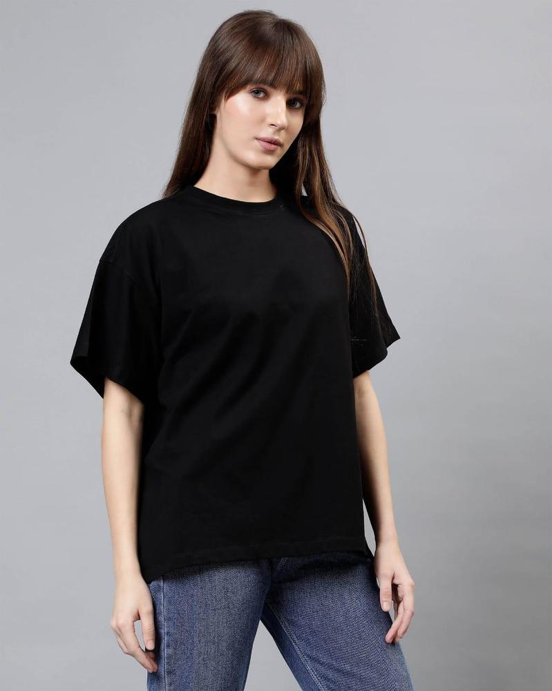 Women's Stitched Jersey Plain T-Shirt