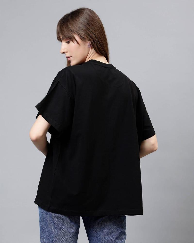 Women's Stitched Jersey Plain T-Shirt