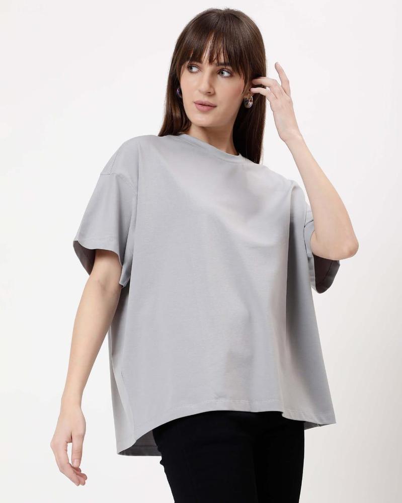 Women's Stitched Jersey Plain T-Shirt