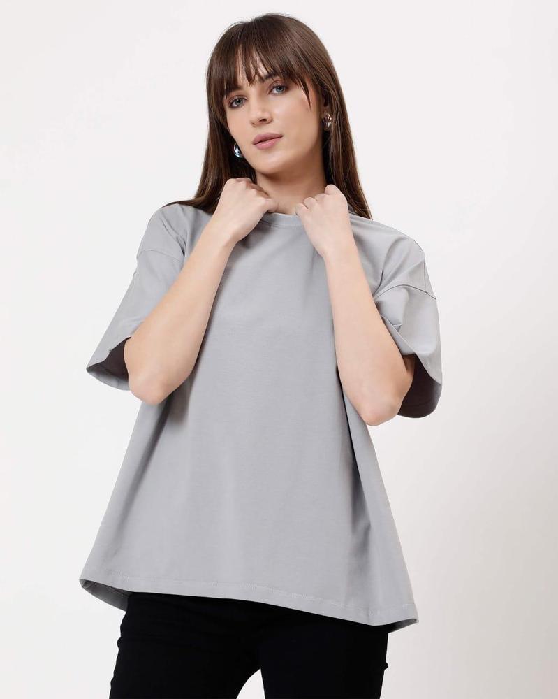 Women's Stitched Jersey Plain T-Shirt