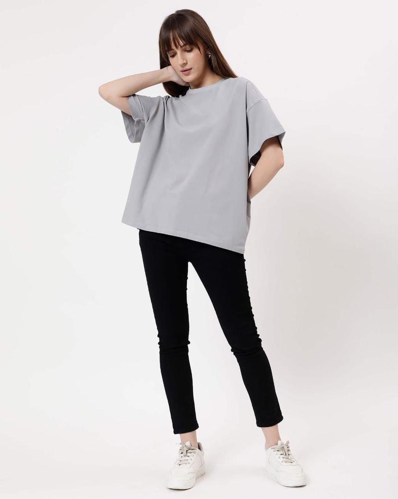 Women's Stitched Jersey Plain T-Shirt