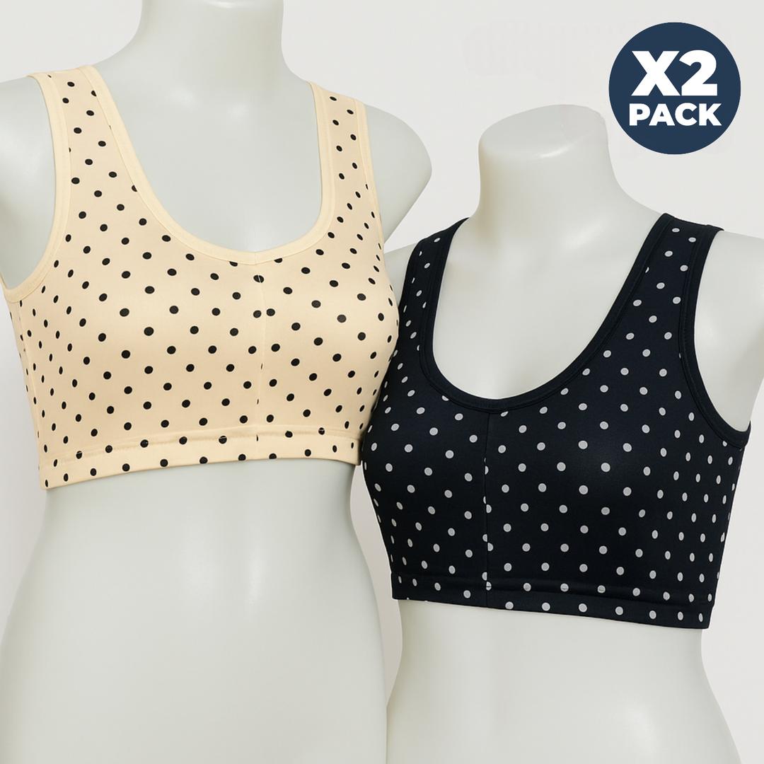Multicolor Printed Jersey Non-Padded Bra – Comfortable & Breathable (1 Pc)