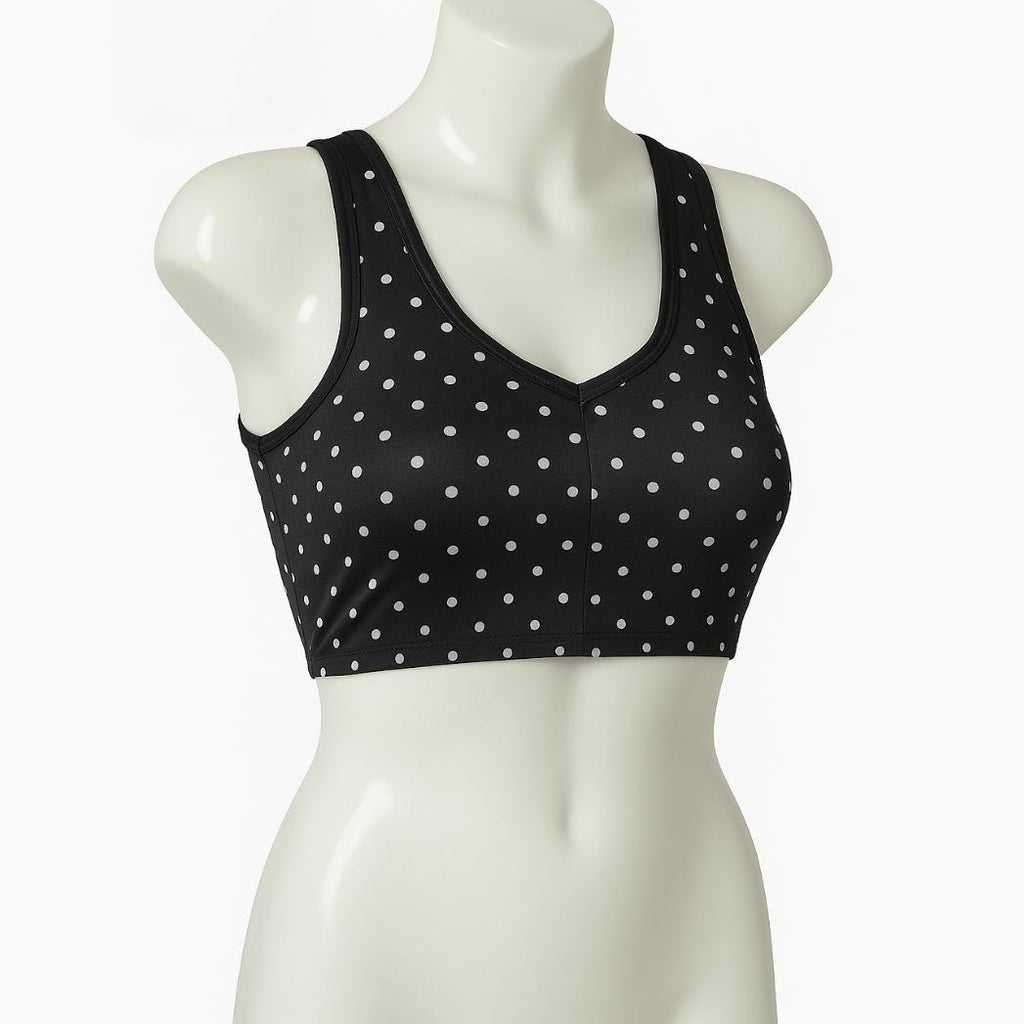 Multicolor Printed Jersey Non-Padded Bra – Comfortable & Breathable (1 Pc)