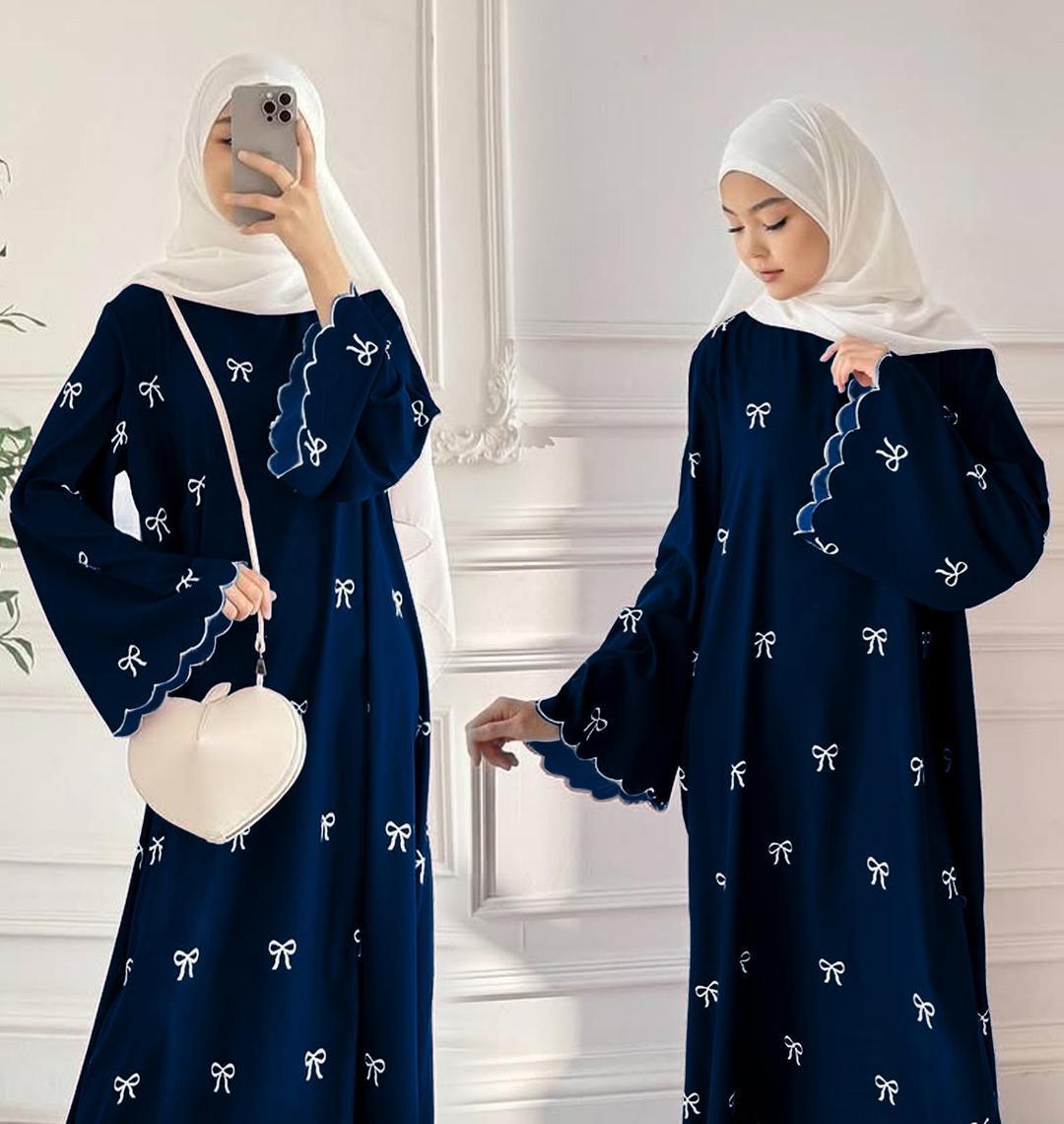 Women's Chiffon Embroidered Classic Abaya