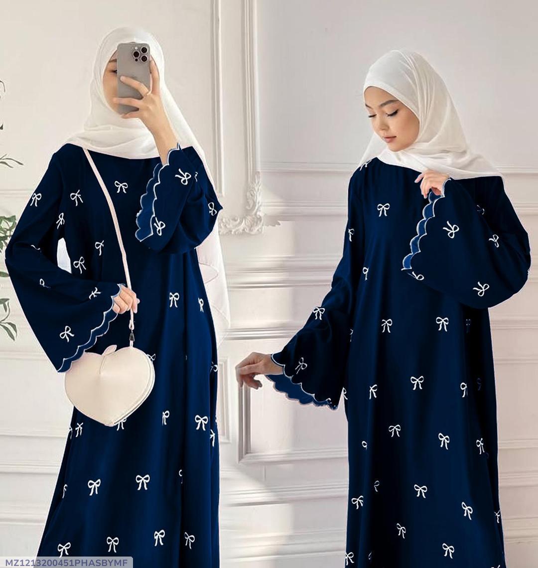 Women's Chiffon Embroidered Classic Abaya