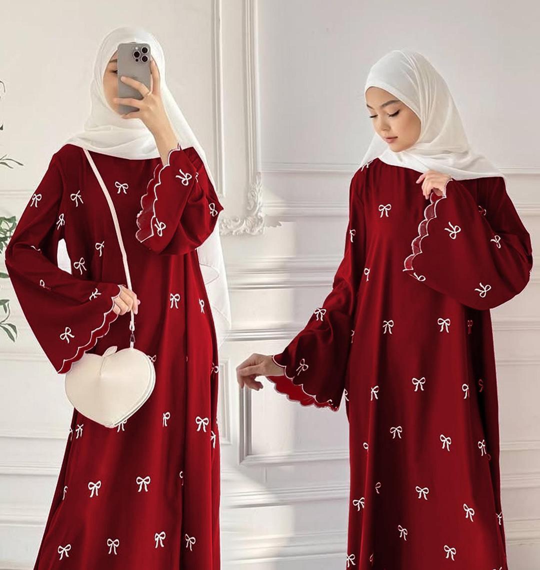 Women's Chiffon Embroidered Classic Abaya