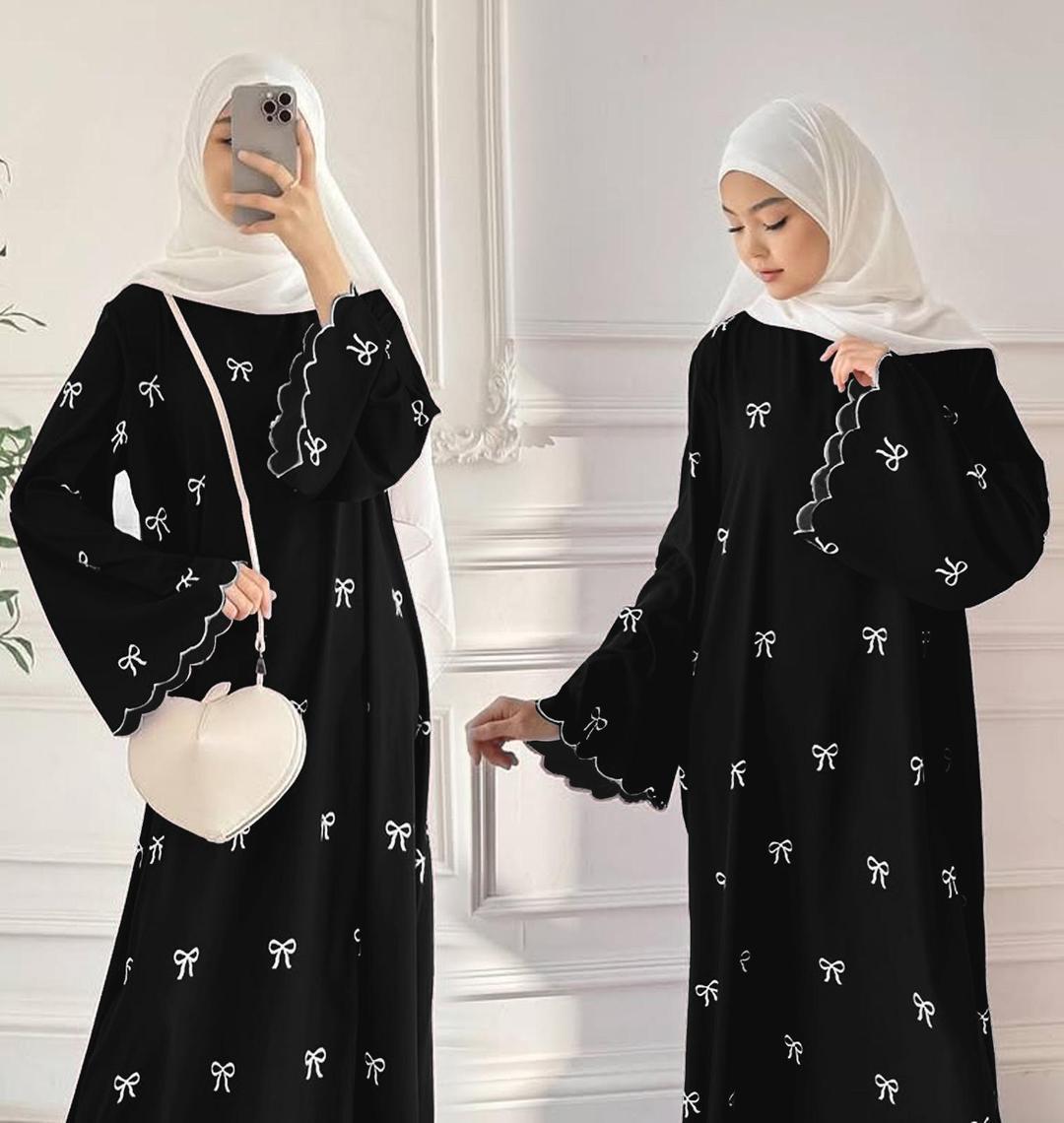 Women's Chiffon Embroidered Classic Abaya