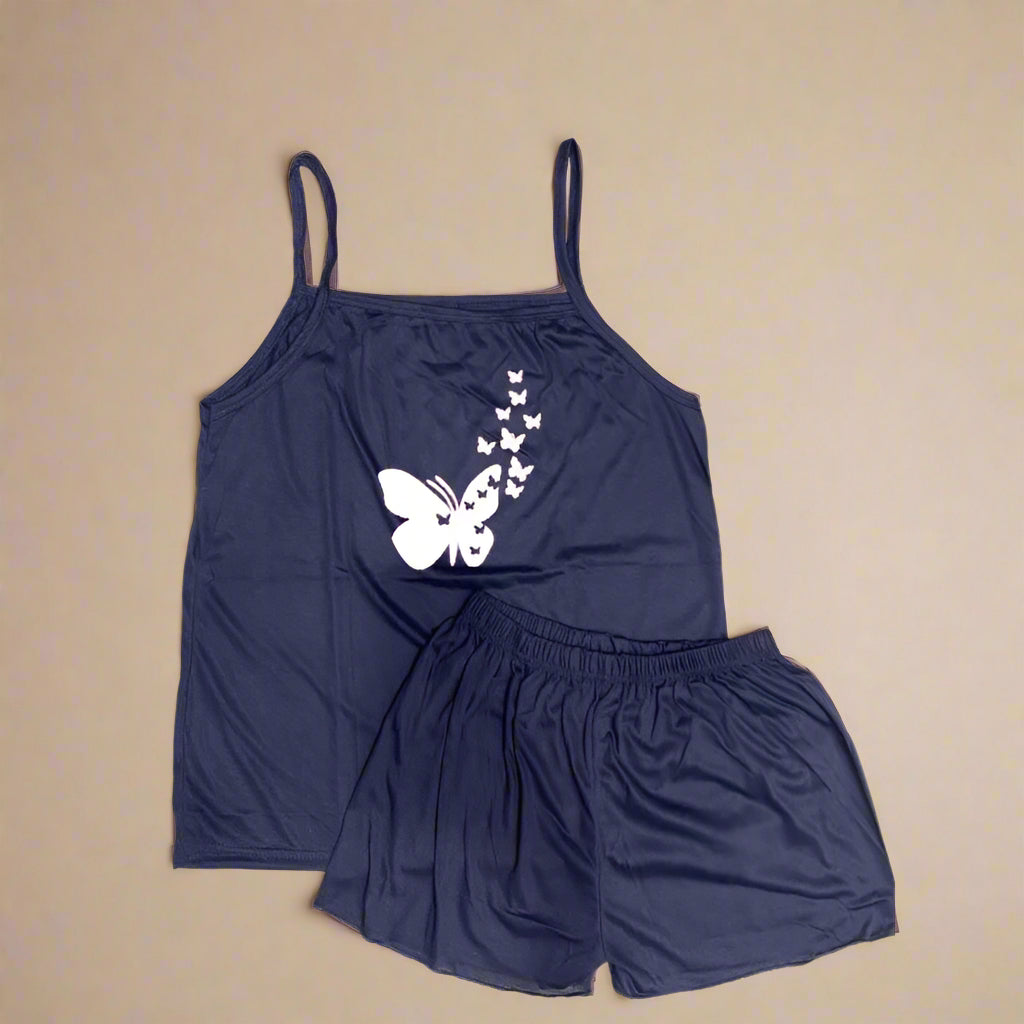 Comfortable Cotton Jersey Camisole Set – 2 Pcs | Stylish Printed Design