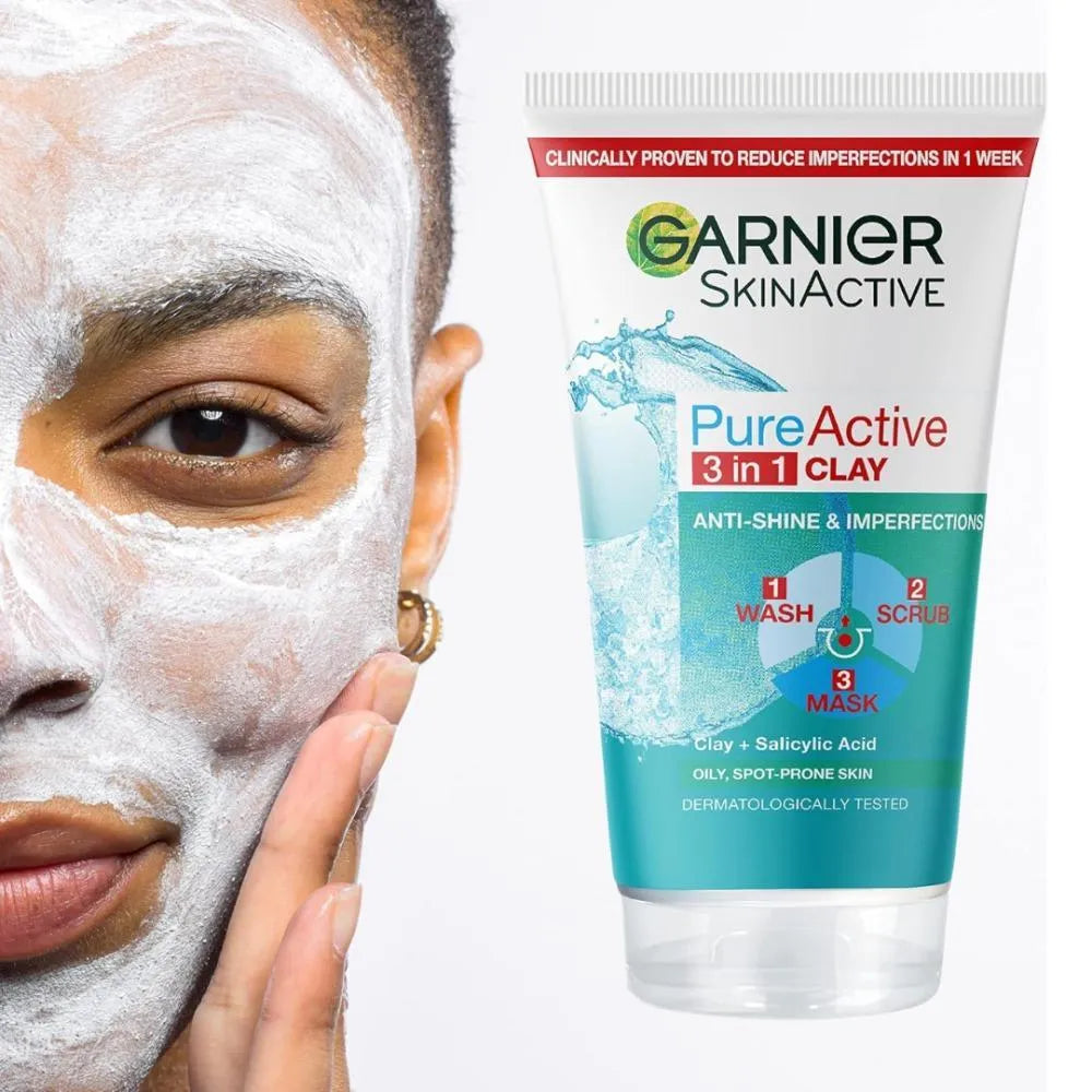 Garnier All In One Facial Scrub | Exfoliating Mask & Wash