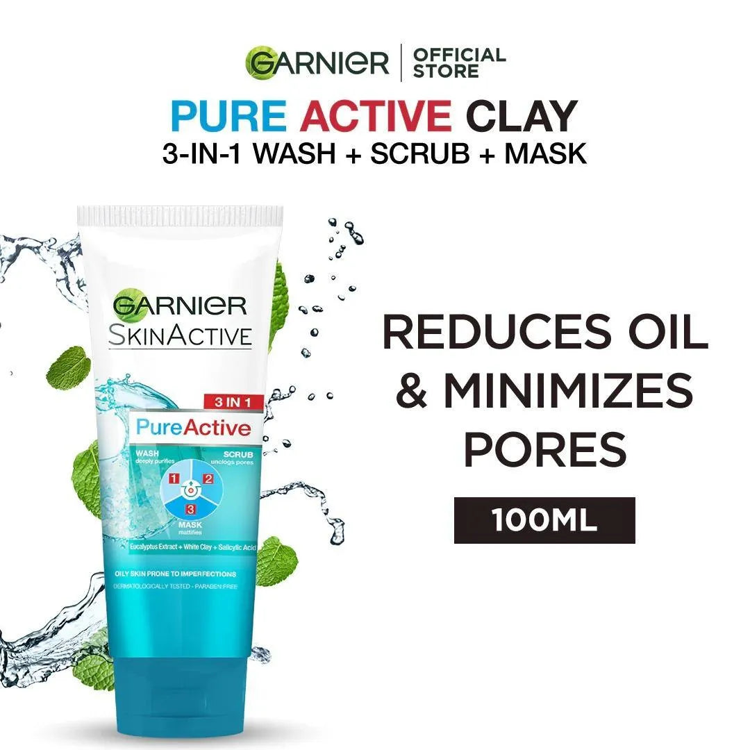 Garnier All In One Facial Scrub | Exfoliating Mask & Wash