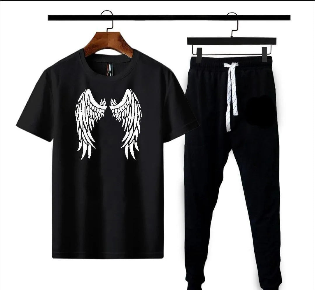 Men’s Micro Interlock Printed Track Suit – Eagle Design