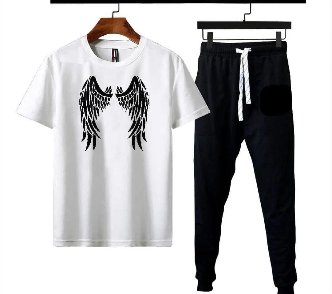 Men’s Micro Interlock Printed Track Suit – Eagle Design