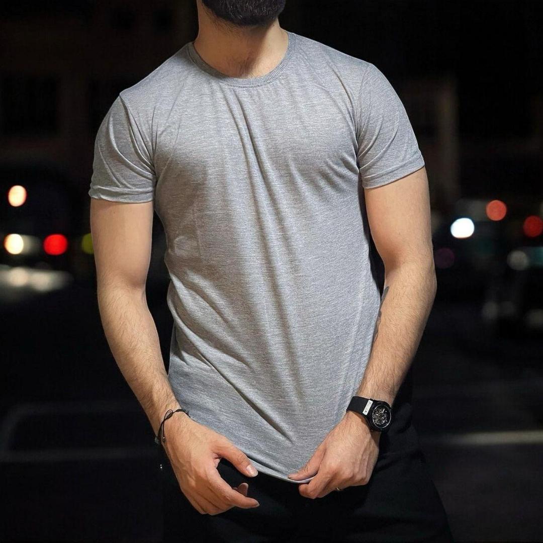Men's Plain Jersey Round Neck T-Shirt