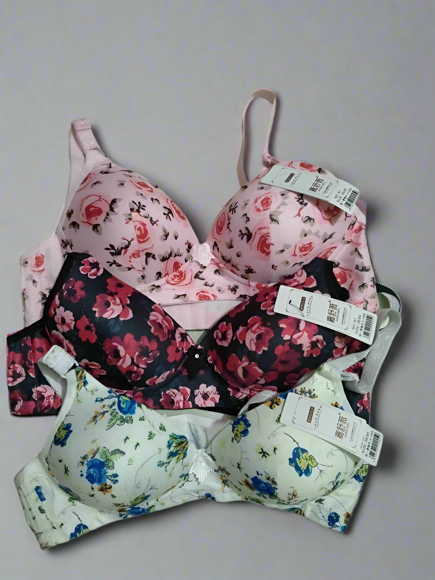 Cotton Printed Comfortable And Breathable Padded Bra