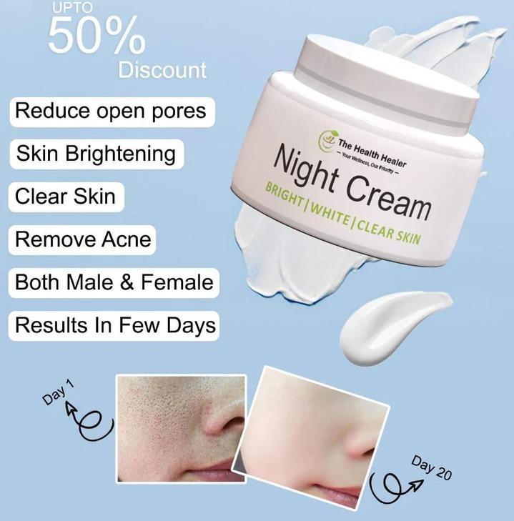 Whitening & Brightening Night Cream – Nourishing Cream for Radiant Skin