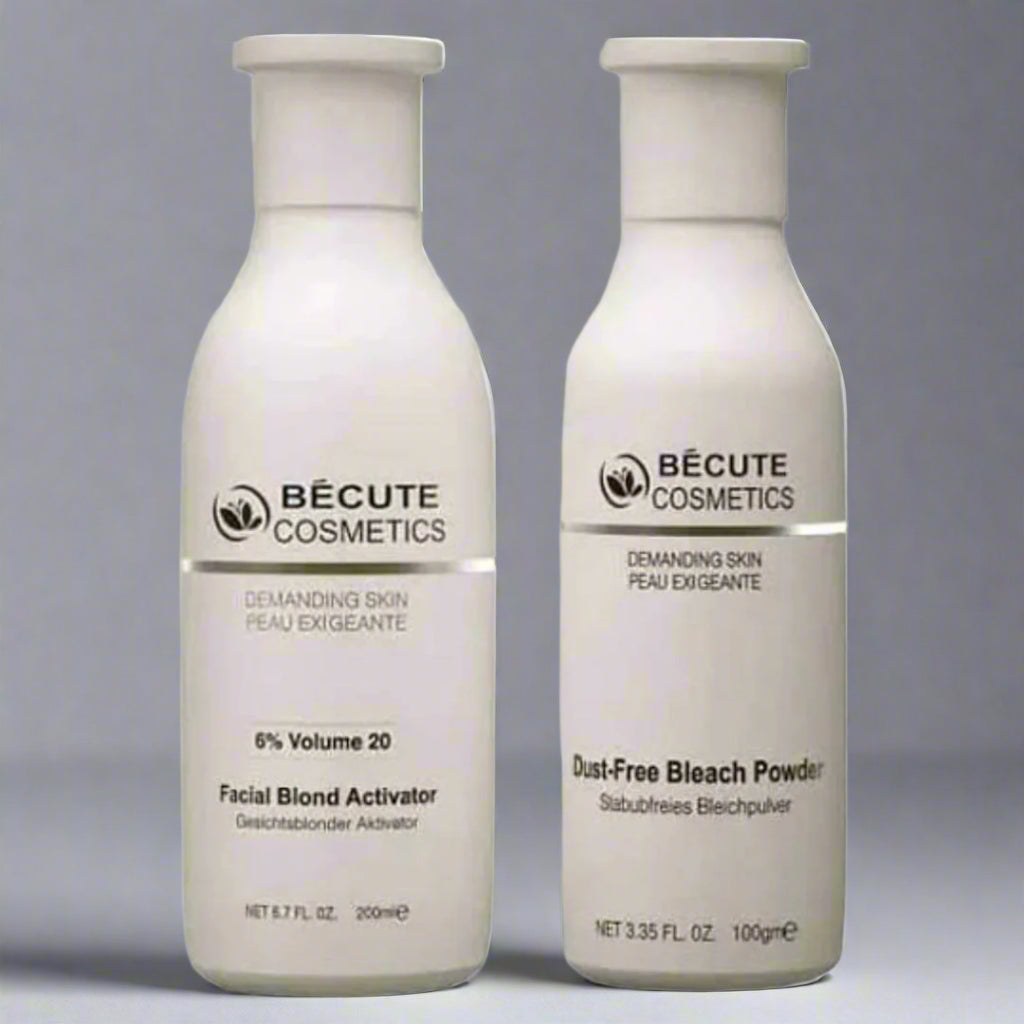 Becute Whitening & Brightening Skin Polisher Set of 2 | Dust-Free Blonder + 20% Activator