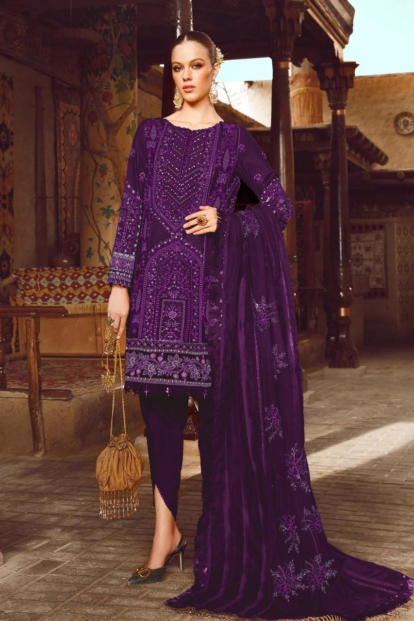 3 Pcs Women's Unstitched Viscose Suit