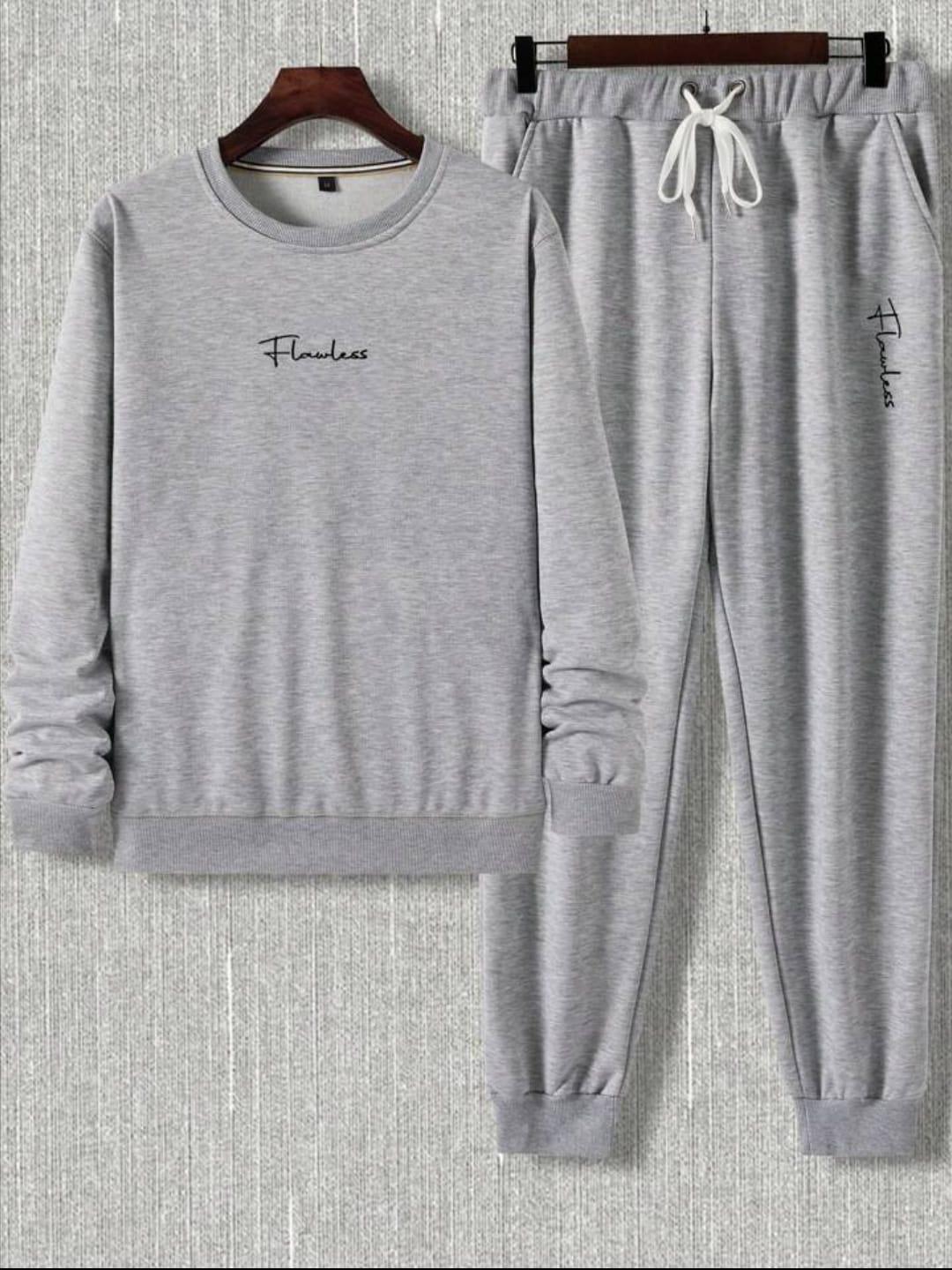 2 Pcs Unisex Dri-Fit Printed Sweatshirt & Track Suit