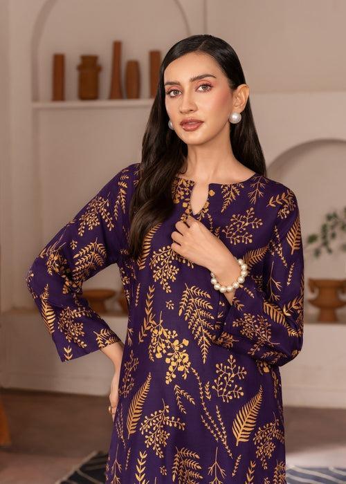 Women's Stitched Printed Shirt & Trouser Set
