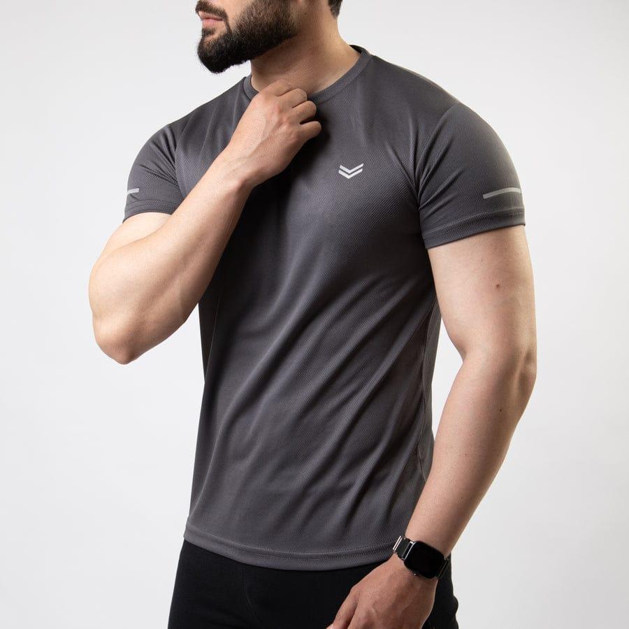 Men's Dry-Fit Plain Round Neck T-Shirt