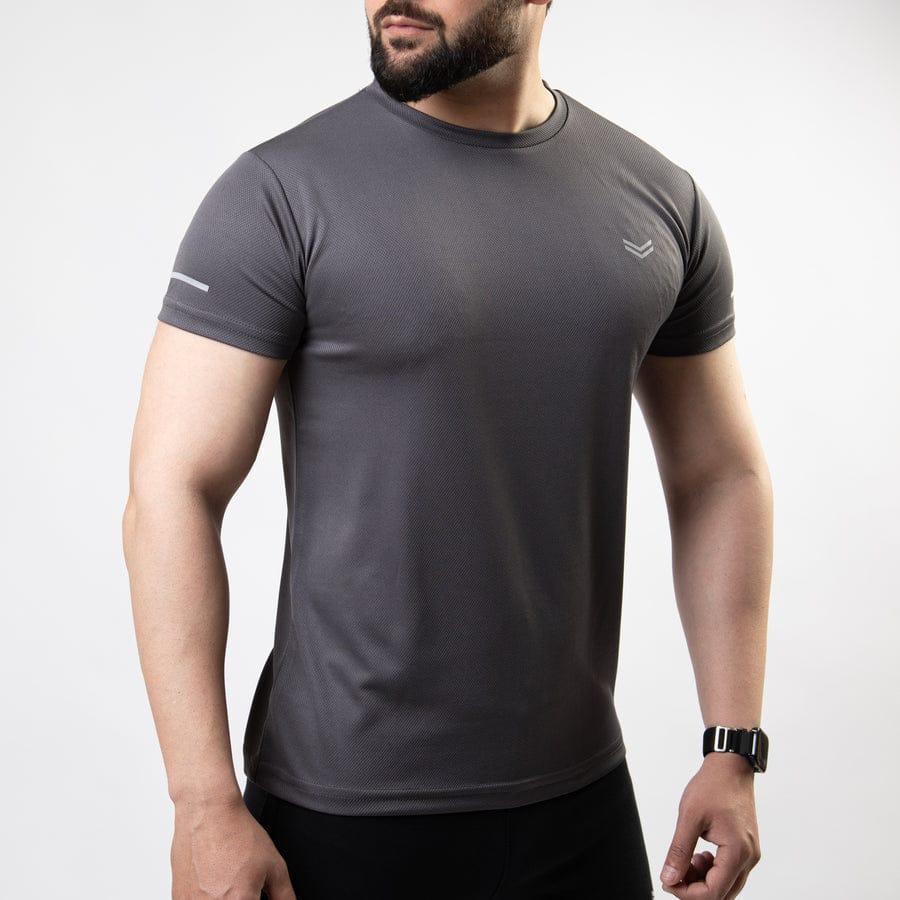 Men's Dry-Fit Plain Round Neck T-Shirt