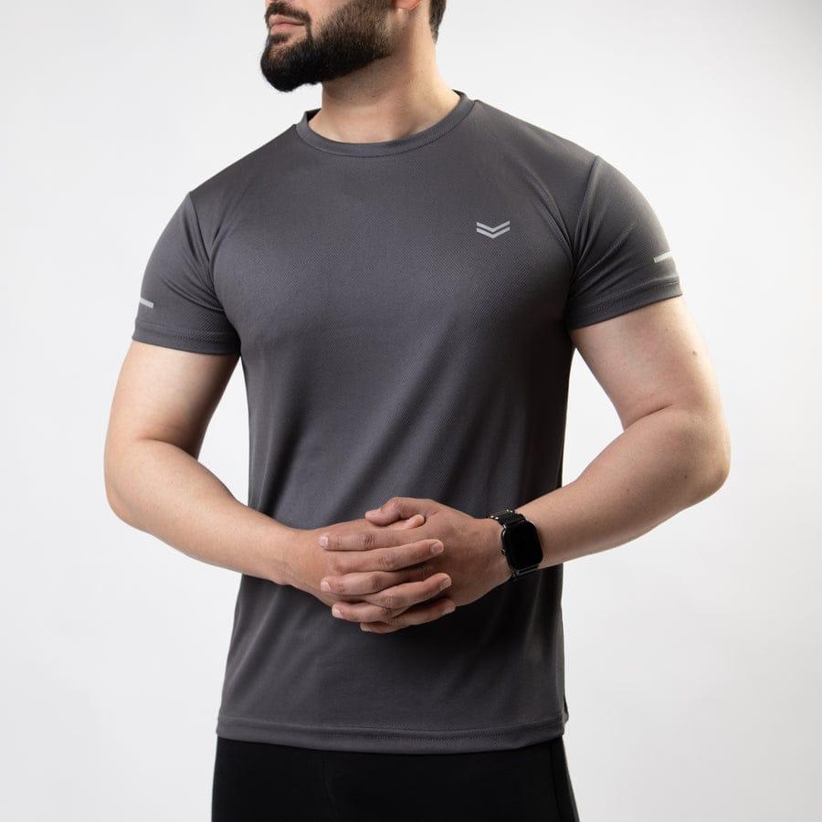 Men's Dry-Fit Plain Round Neck T-Shirt