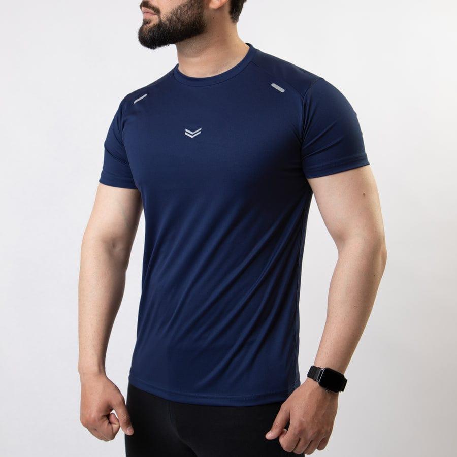 Men's Dry-Fit Plain Round Neck T-Shirt
