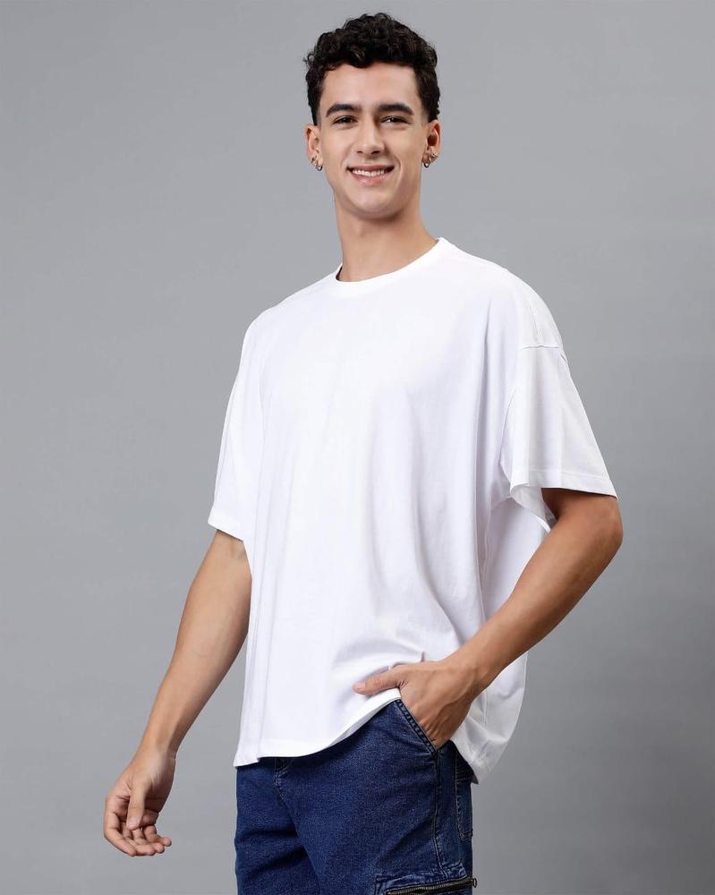 Men's Jersey Plain Premium White T-Shirt