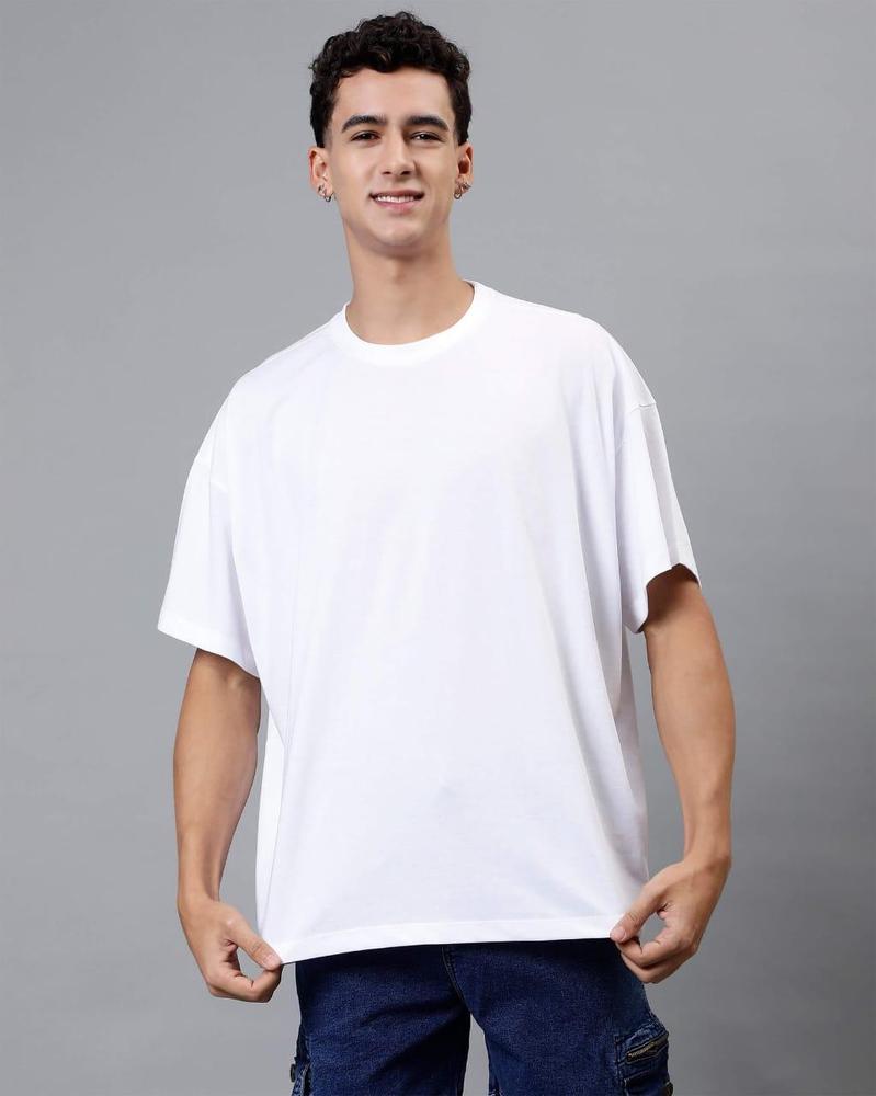 Men's Jersey Plain Premium White T-Shirt