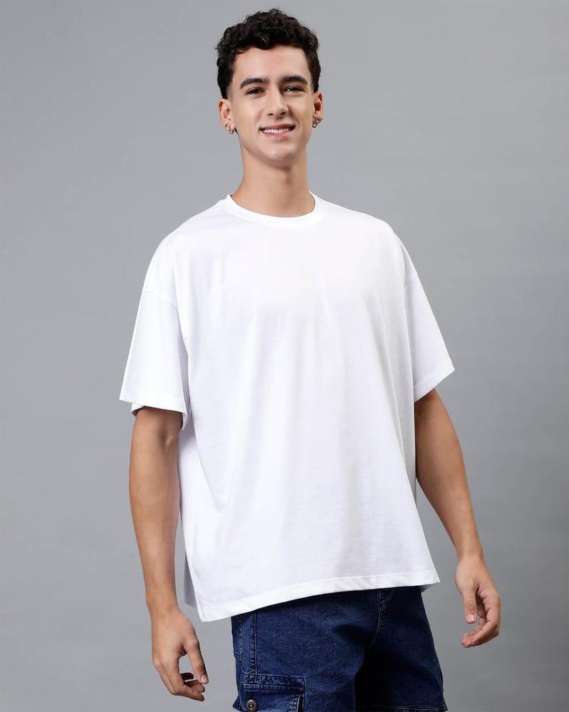 Men's Jersey Plain Premium White T-Shirt