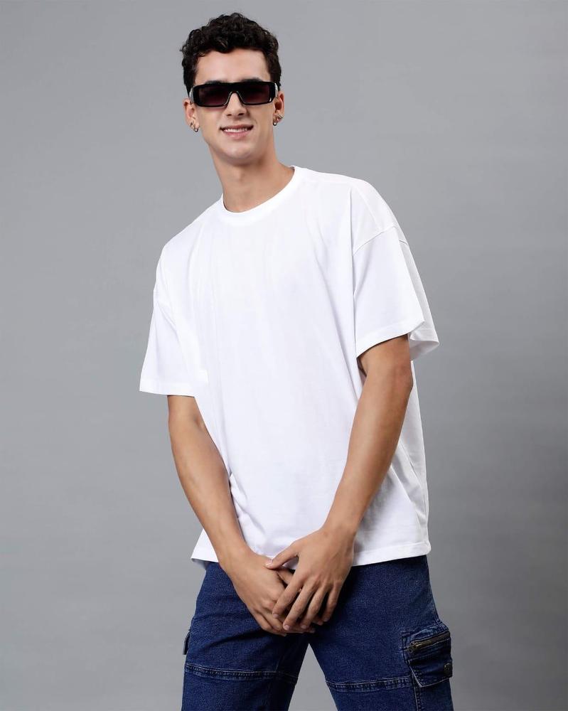 Men's Jersey Plain Premium White T-Shirt