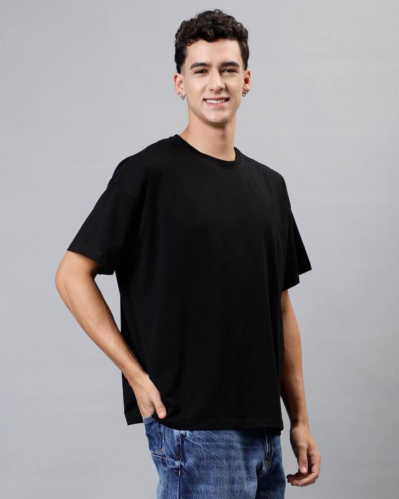 Men's Jersey Plain Premium Black T-Shirt