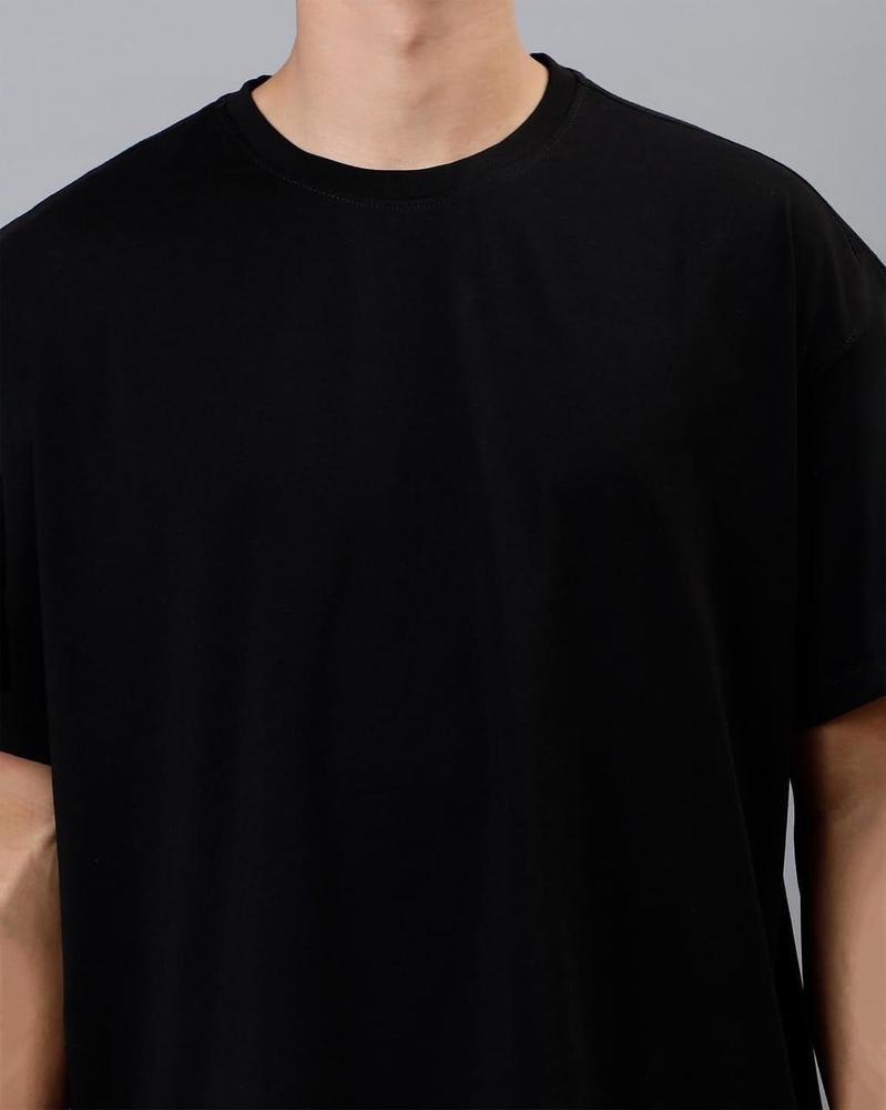 Men's Jersey Plain Premium Black T-Shirt