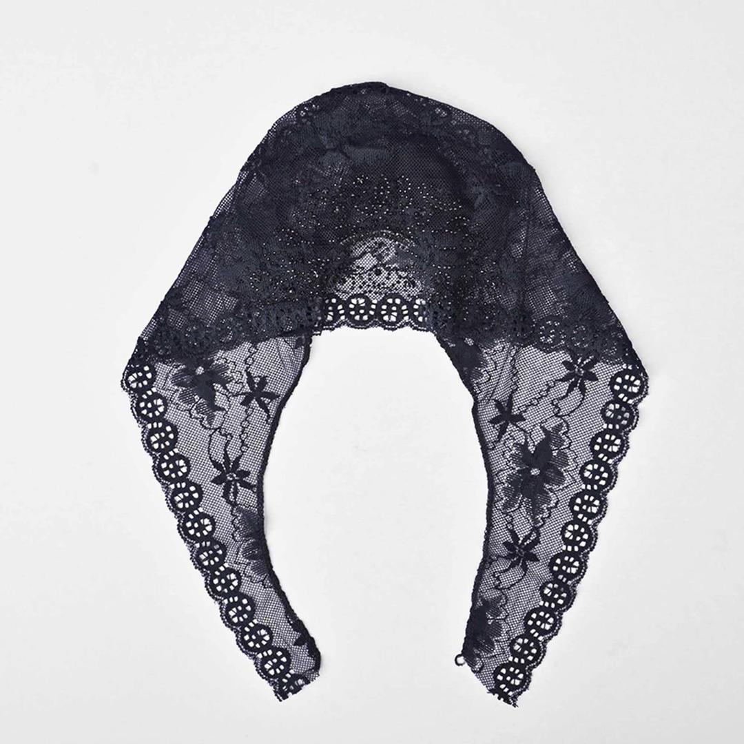 Black Net Hijab Cap – Lightweight Underscarf for Secure Fit