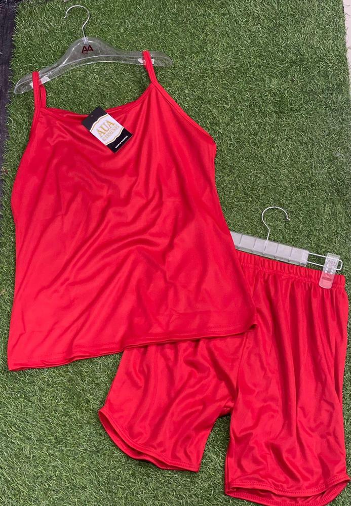 Silk Plain Lightweight Camisole Set
