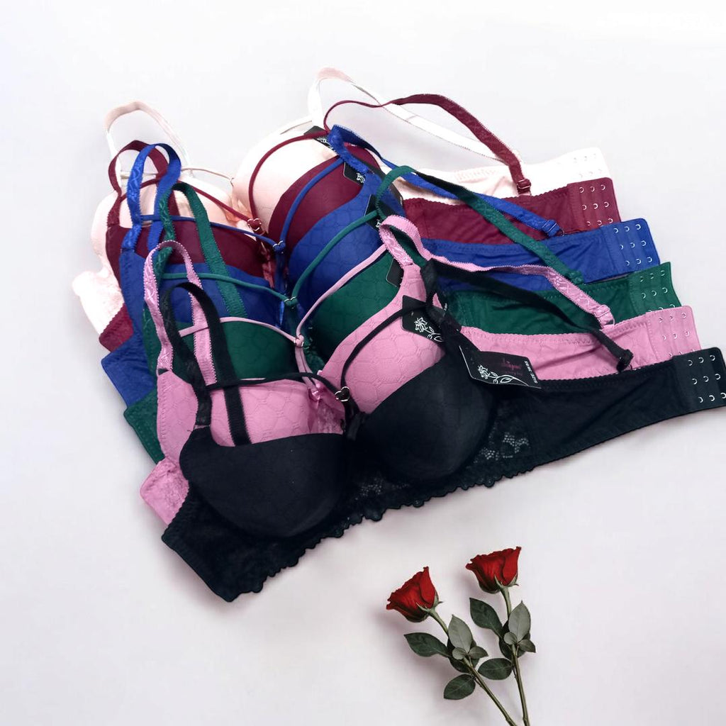 Multicolor Silk Padded Bra – Comfortable & Lightweight Everyday Lingerie