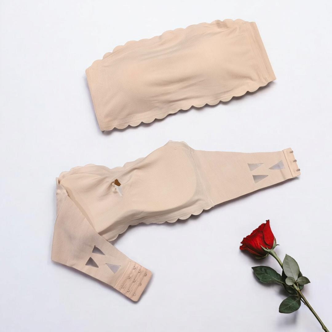 Comfortable Multicolor Strapless Padded Bra – Lightweight Malai Fabric